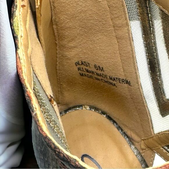 Annie Shoes l Snakeskin Design, Mesh accent l 4” Stiletto Heel l 6M l Like New! - Picture 9 of 13